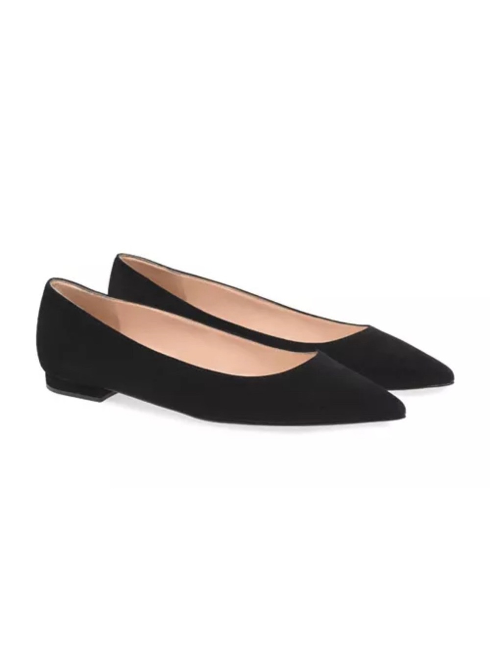 Gianvito Rossi Pointed-Toe Suede Flats